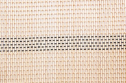 Pattern of weave wood bamboo color mat