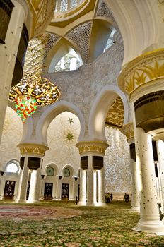 Sheikh Zayed Grand Mosque in Abu Dhabi UAE