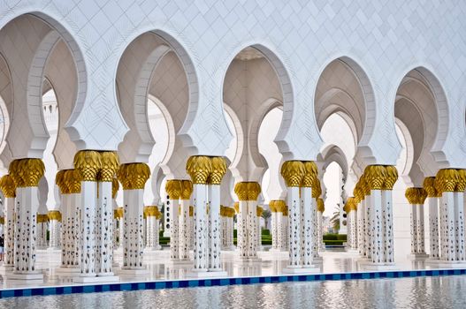 Sheikh Zayed Grand Mosque in Abu Dhabi UAE