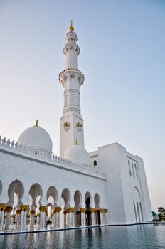 Sheikh Zayed Grand Mosque in Abu Dhabi UAE