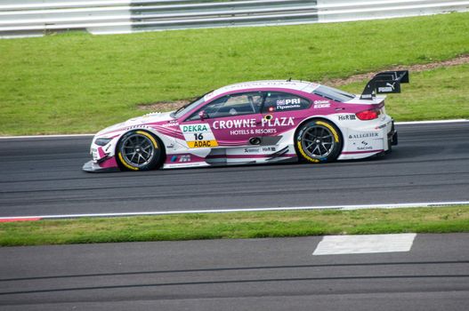 Andrew Graham Priaulx and him BMW M3 at DTM (Deutsche Tourenwagen Meisterschaft) on MRW (Moscow RaceWay), Moscow, Russia, 2013.08.04