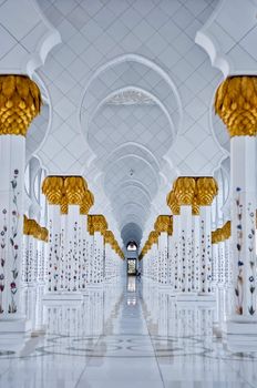 Sheikh Zayed Grand Mosque in Abu Dhabi UAE