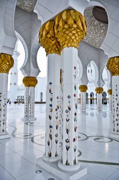 Sheikh Zayed Grand Mosque in Abu Dhabi UAE