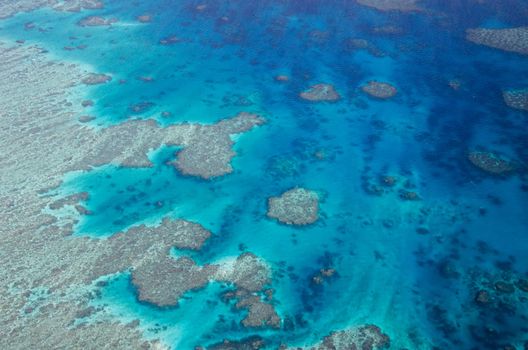 Great Barrier Reef - Aerial View - Whitsundays, Queensland, Australia