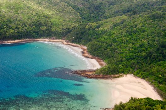 Whitsundays Great Barrier Reef - Aerial View - Whitsundays, Queensland, Australia