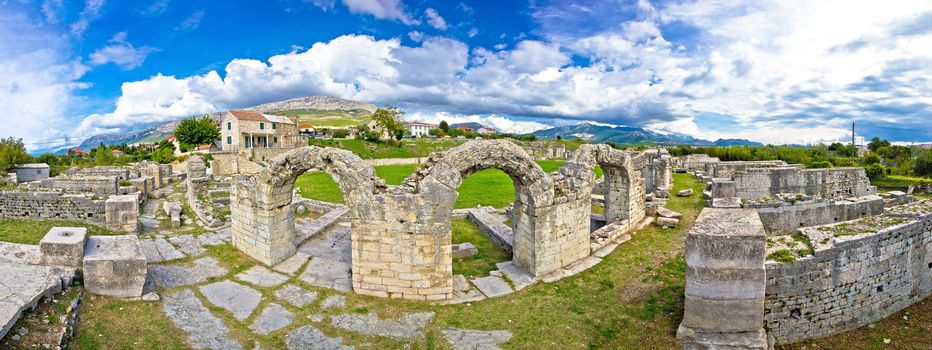 Stone ruins of Historic Salonae near Split, Dalmatia, Croatia