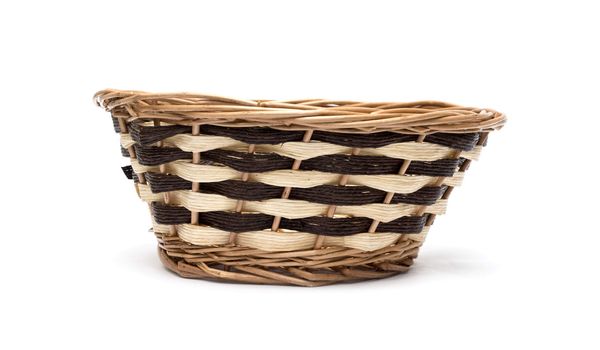 Basket on white background