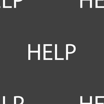 Help point sign icon. Question symbol. Seamless pattern on a gray background. illustration