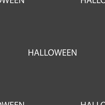 Halloween sign icon. Halloween-party symbol. Seamless pattern on a gray background. illustration