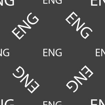 English sign icon. Great Britain symbol. Seamless pattern on a gray background. illustration
