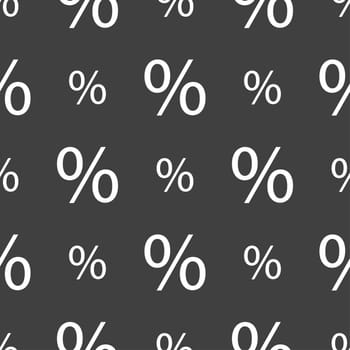 Discount percent sign icon. Modern interface website buttons. Seamless pattern on a gray background. illustration