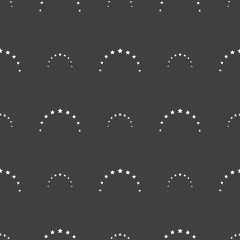 Cursor, arrow minus icon sign. Seamless pattern on a gray background. illustration