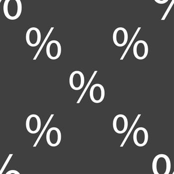 Discount percent sign icon. Modern interface website buttons. Seamless pattern on a gray background. illustration