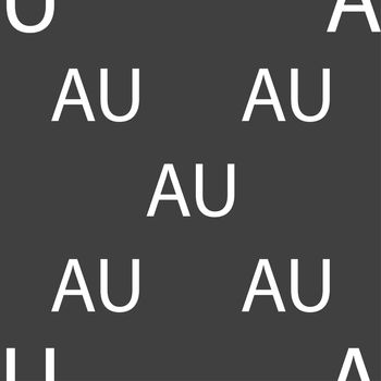 australia sign icon. Seamless pattern on a gray background. illustration