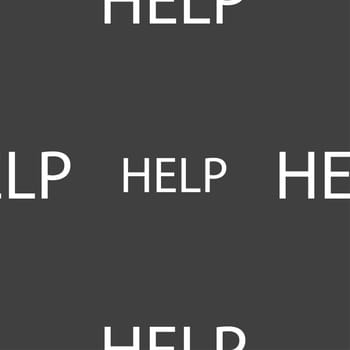 Help point sign icon. Question symbol. Seamless pattern on a gray background. illustration