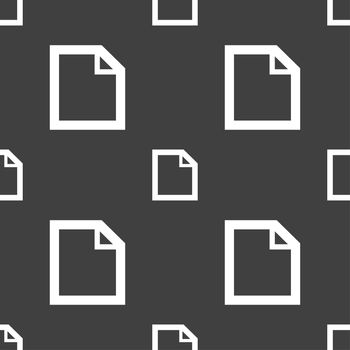 Edit document sign icon. content button. Seamless pattern on a gray background. illustration