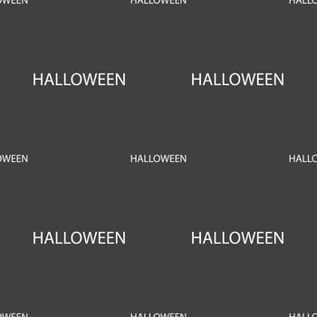 Halloween sign icon. Halloween-party symbol. Seamless pattern on a gray background. illustration