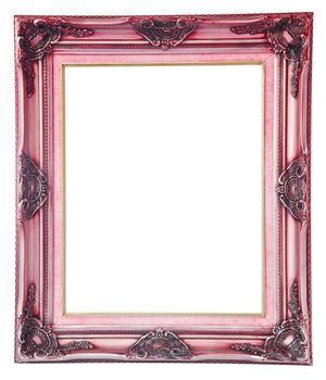 antique frame isolated on white background, clipping path