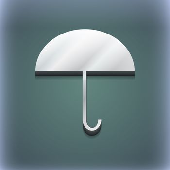 Umbrella icon symbol. 3D style. Trendy, modern design with space for your text illustration. Raster version