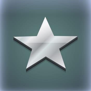 Star icon symbol. 3D style. Trendy, modern design with space for your text illustration. Raster version