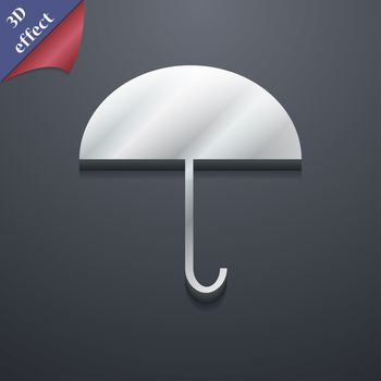 Umbrella icon symbol. 3D style. Trendy, modern design with space for your text illustration. Rastrized copy