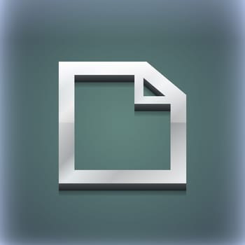 Edit document icon symbol. 3D style. Trendy, modern design with space for your text illustration. Raster version