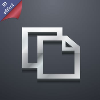 Edit document icon symbol. 3D style. Trendy, modern design with space for your text illustration. Rastrized copy