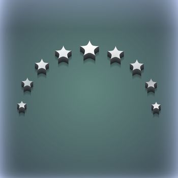 Stars icon symbol. 3D style. Trendy, modern design with space for your text illustration. Raster version