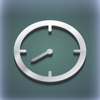 Timer icon symbol. 3D style. Trendy, modern design with space for your text illustration. Raster version