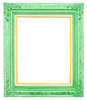 antique frame isolated on white background, clipping path