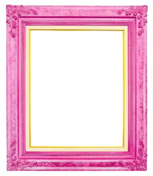 antique frame isolated on white background, clipping path