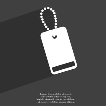 army chains icon symbol Flat modern web design with long shadow and space for your text. illustration