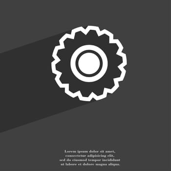  symbol Flat modern web design with long shadow and space for your text. illustration