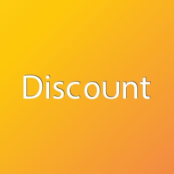 discount icon symbol Flat modern web design with long shadow and space for your text. illustration