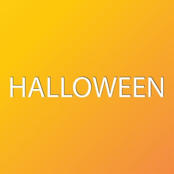 Halloween icon symbol Flat modern web design with long shadow and space for your text. illustration