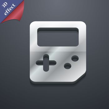 Tetris icon symbol. 3D style. Trendy, modern design with space for your text illustration. Rastrized copy