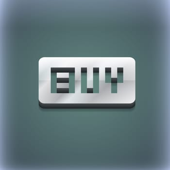 Buy, Online buying dollar usd  icon symbol. 3D style. Trendy, modern design with space for your text illustration. Raster version