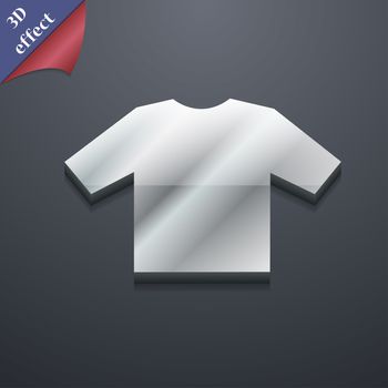 t-shirt icon symbol. 3D style. Trendy, modern design with space for your text illustration. Rastrized copy