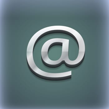 E-Mail icon symbol. 3D style. Trendy, modern design with space for your text illustration. Raster version