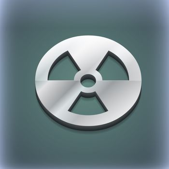 radiation icon symbol. 3D style. Trendy, modern design with space for your text illustration. Raster version