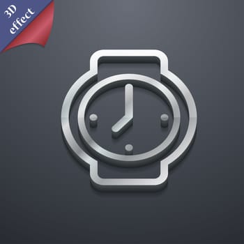 watches icon symbol. 3D style. Trendy, modern design with space for your text illustration. Rastrized copy