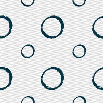 number zero icon sign. Seamless pattern with geometric texture. illustration