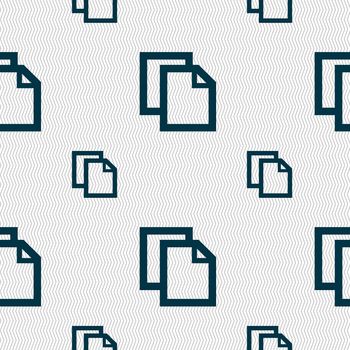 Edit document sign icon. content button.. Seamless pattern with geometric texture. illustration