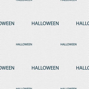 Halloween sign icon. Halloween-party symbol. Seamless pattern with geometric texture. illustration