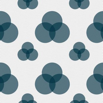 Color scheme icon sign. Seamless pattern with geometric texture. illustration