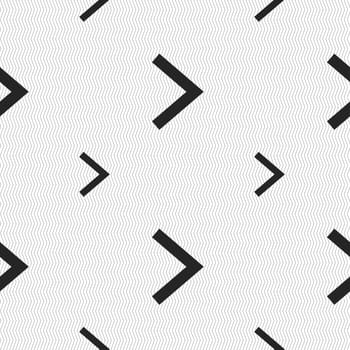 Arrow right, Next icon sign. Seamless pattern with geometric texture. illustration