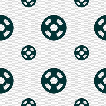 film icon sign. Seamless pattern with geometric texture. illustration