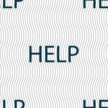 Help point sign icon. Question symbol. Seamless pattern with geometric texture. illustration