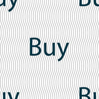Buy sign icon. Online buying dollar usd button. Seamless pattern with geometric texture. illustration