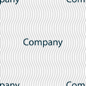 company sign icon. tradition symbol. Business abstract circle logo. Seamless pattern with geometric texture. illustration